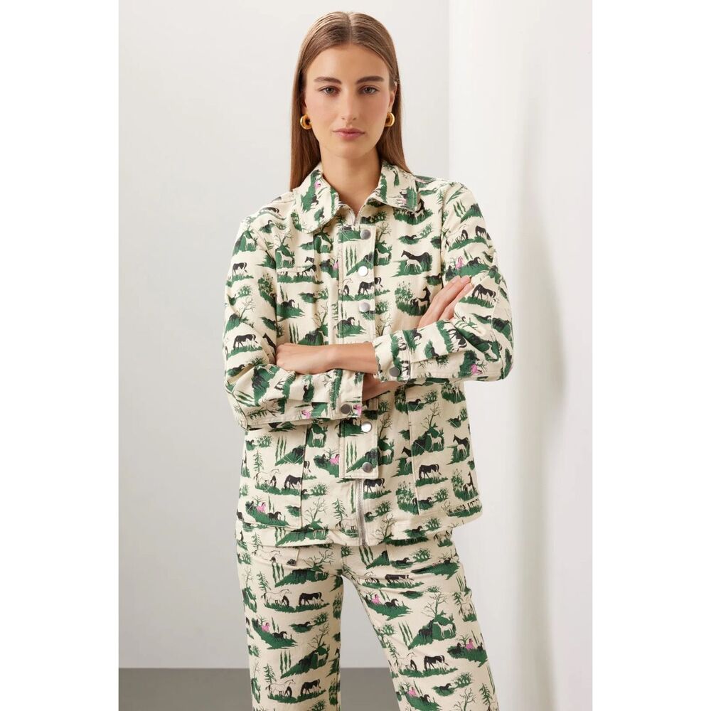 Rachel Antonoff Lizzie Horse Girl Cotton Jacket Small